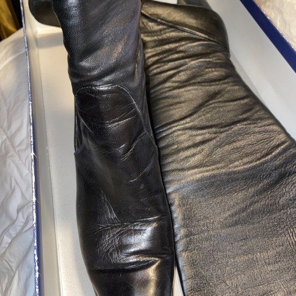 Stuart Weitzman Black Boots Size 8.5 M - Picture 5 of 9